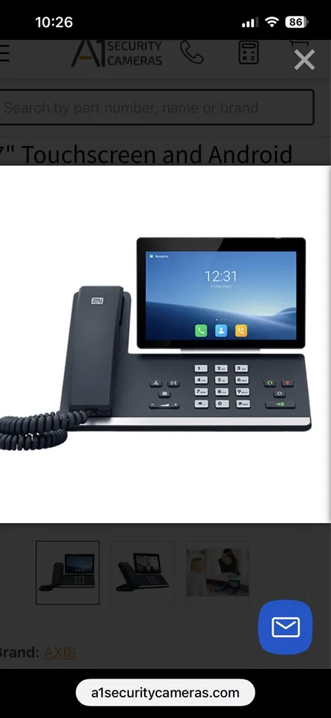 2N Smart IP PHONE D7A with 7" Touchscreen and Android OS - 02660-001