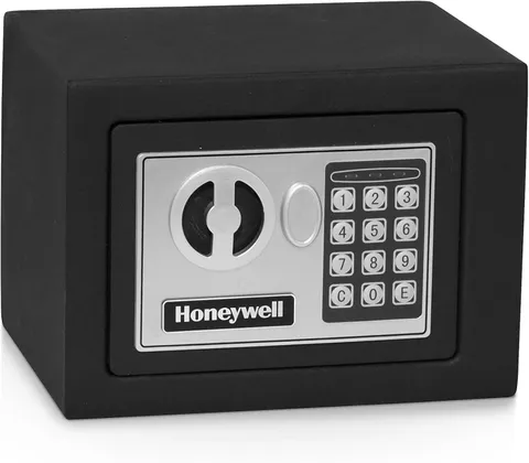 Honeywell Bolt Down Small Safe Box Digital Lock Steel 0.17 Cu Ft Black 5005 NEW