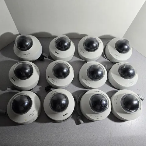 Lot of 12 SONY 720p Dome IP PoE Network Cameras SNC-DH120 / SNC-DH140 & Brackets