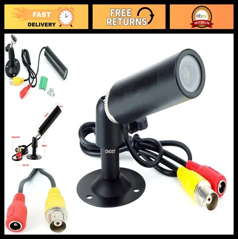 HD 1000TVL Mini Bullet Security Camera - Indoor/Outdoor Surveillance, 3.6mm Lens