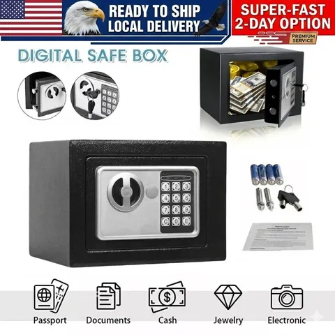Digital Electronic Safe Box Keypad Lock Home Office Cash Jewelry Security Safe