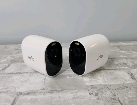 Arlo Essential Spotlight Security Camera VMC2030 1080p Lot of 2 No Cables/Mounts
