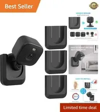 Blink Mini 2K+ No-Drill Wall Mount - Secure Adhesive Camera Holder 3-Pack
