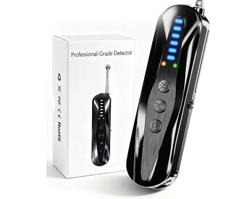 Hidden Camera Detector, Infrared Pin-Hole Finder, Wireless Spy Alarm & Bug Track
