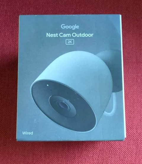 Google Nest Cam Outdoor 2K Wired HDR Wi-Fi Outdoor Color Camera Hazel - SEALED