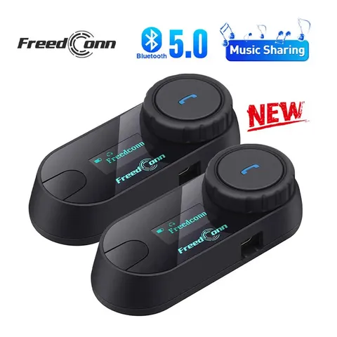 FreedConn T-COM SC Motorcycle Bluetooth 5.0 Helmet Intercom Headset 6 Riders
