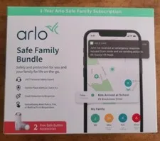 Arlo Safe Family Bundle With 1 Year Safe Family Plan 2 Safe Button Accessories