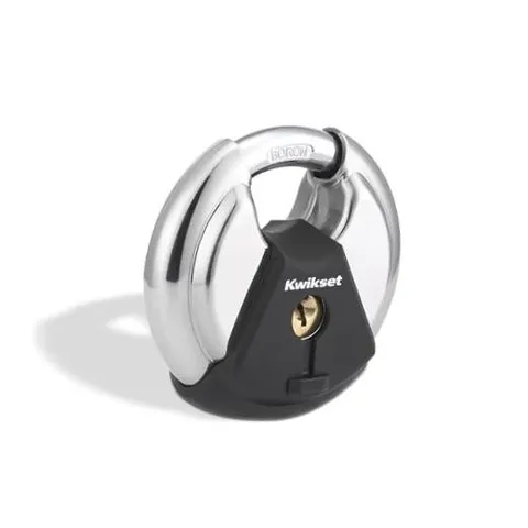Kwikset Discus Padlock with Boron Carbide Shackle, High Security 2-3/4" Body 1