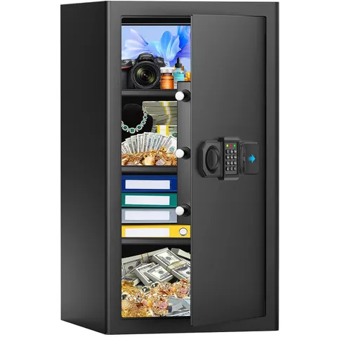 Large Digital Home Safe with Alarm Electronic Keypad Lock 25.6 Tall Security