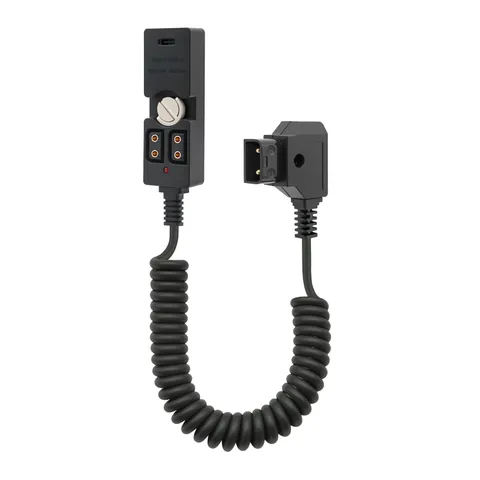 D tap Male to 2 Port Female Splitter Power Cable Connector with C Type,Indica...