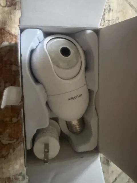 LaView L2 2K Wi-Fi Light Bulb IP Camera Pan/Tilt Motion 2-Way Audio Alexa