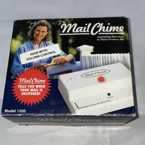 Hanna Mail Chime Wireless Mailbox Alert Model 1200 Alarm Theft Deterrent New