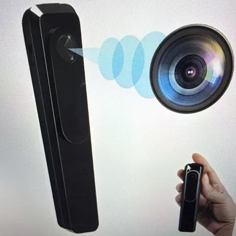 Mini Body Camera Wi-Fi IP 1080p Motion/PIR USB Powered SD Card Slot Black