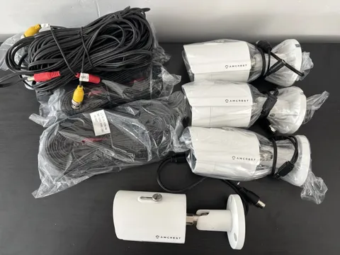 Amcrest Outdoor Security Camera 4 Set AMC720BC36-B 720P Bullet Camera 3.6mm IR