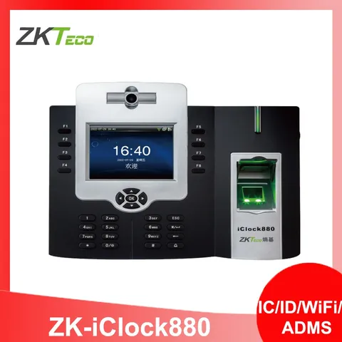 ZKTeco iClock880 TCP/IP IC/ID/WiFi 3.5'' Fingerprint Time Attendance Machine