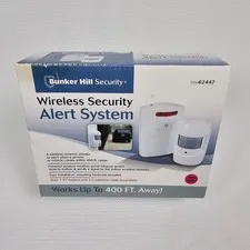 Bunker Hill Wireless Security Alert System Receiver & Sensor 61910 Tested!