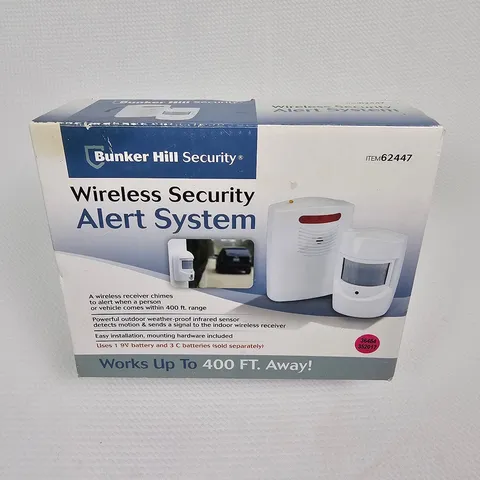 Bunker Hill Wireless Security Alert System Receiver & Sensor 61910 Tested!
