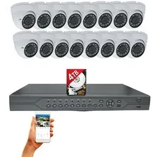 Evertech 32 Channel HD H.265 DVR 16x HD CCTV Security Camera System 4TB HDD