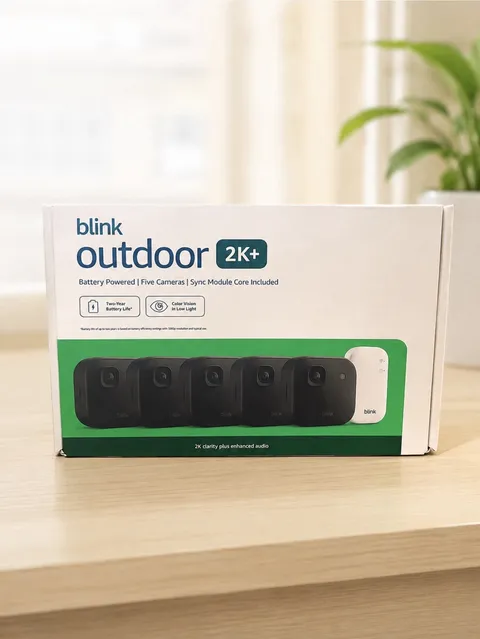 Blink Outdoor 2K Wireless Battery Outdoor Cameras 5-Pack, Alexa, Sync Core