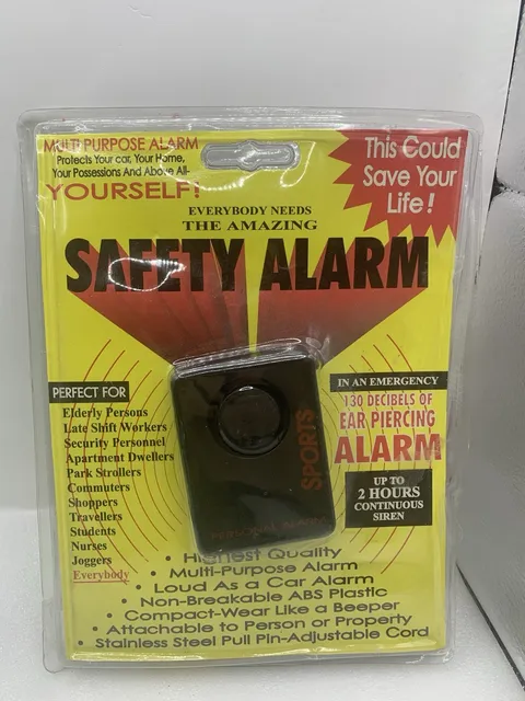 Multi Purpose Safety Alarm Up To 2 Hours Continuous Siren Ear Piercing Alarm YX