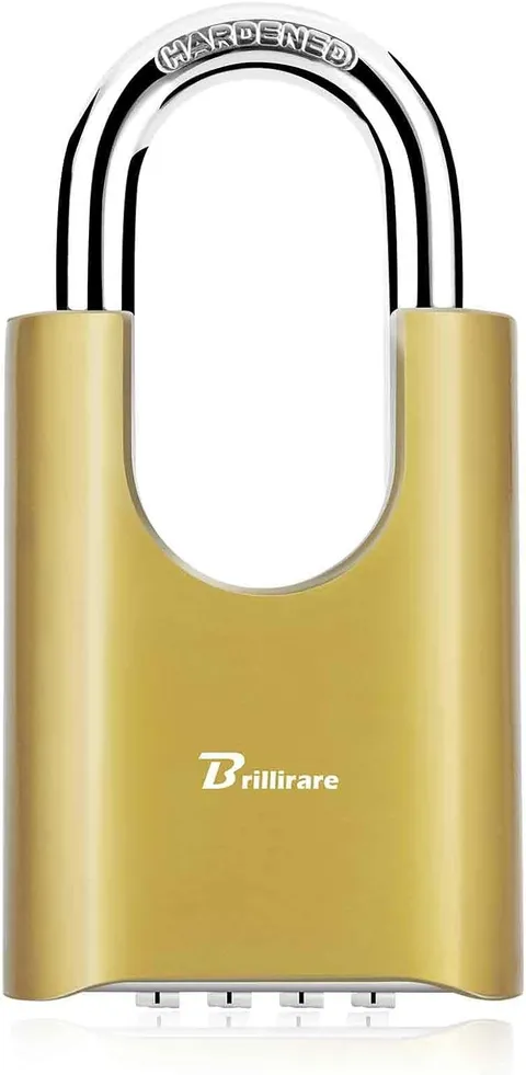 Outdoor Combination Lock 4 Digit Heavy Duty Padlock Metal Weatherproof Alloy