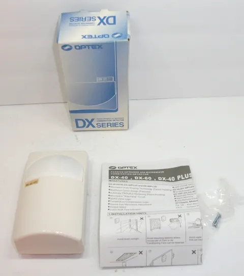 OPTEX DX-40 PASSIVE INFRARED & MICROWAVE COMBINATION DETECTOR WIDE 40 FT NEW