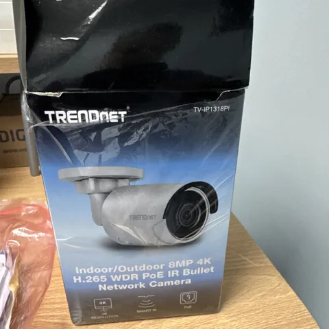 Trendnet Indoor/Outdoor 8 MP 4K H.265 Bullet Network Camera