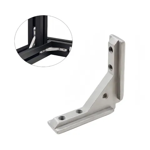 Aluminum Door Frame Angles Brackets Multipurpose Structural Reinforcement Part