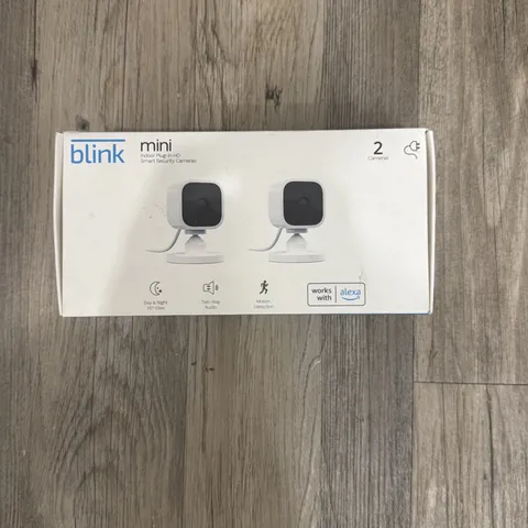 🔥Blink Mini 2-Pack Indoor HD Security Cameras, Wi-Fi, Alexa, Motion Detection