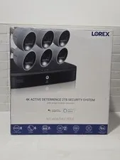 LOREX TD8712R8D6-E Set of 6 4K Security Surveillance Cameras and 2TB DVR