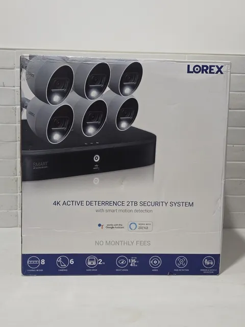 LOREX TD8712R8D6-E Set of 6 4K Security Surveillance Cameras and 2TB DVR