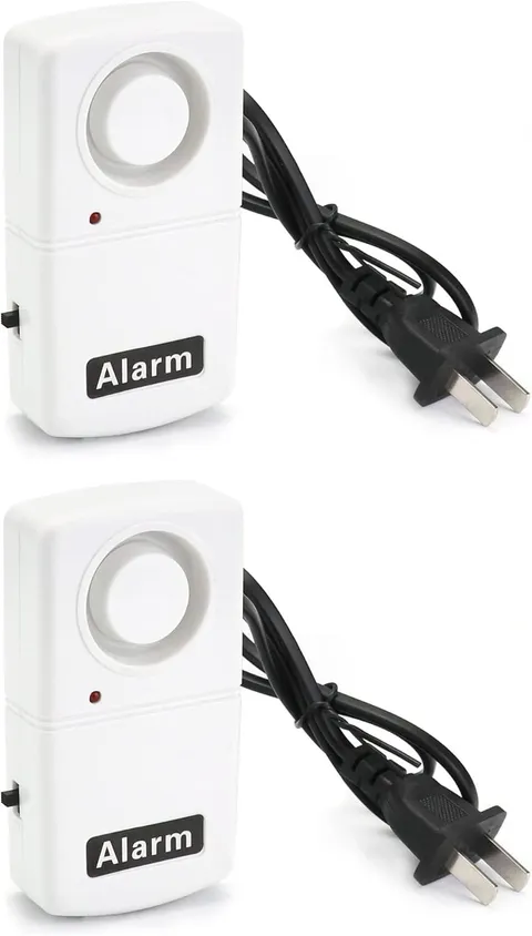 "Power Failure Alarm, 2 Pack Automatic Power Cut Failure Outage Alarm 120Db LED