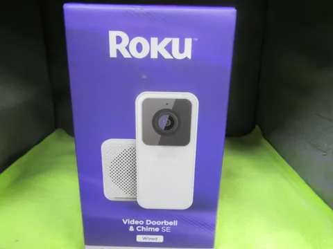 Roku Smart Home Wired Video Doorbell & Chime - 1080p HD Night Vision Ultrawide