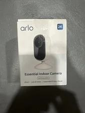 Arlo Essential Security Camera 2K, 2nd Gen, Baby Monitor & Pet Camera, Wired