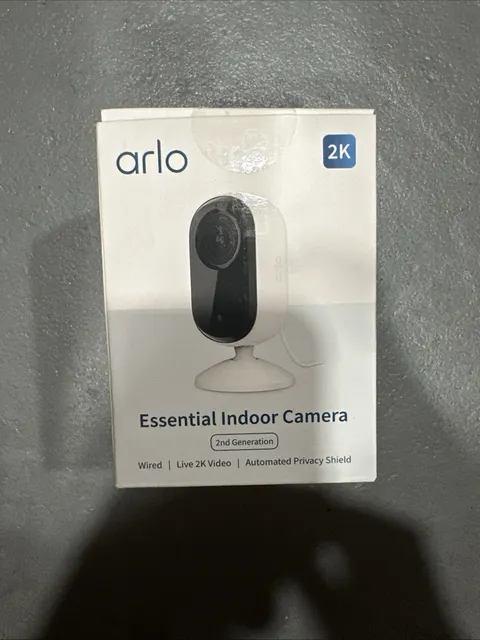 Arlo Essential Security Camera 2K, 2nd Gen, Baby Monitor & Pet Camera, Wired