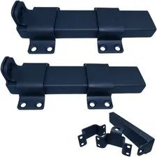 Slide Gate Latch, Heavy Duty Latch Lock with Padlock Hole, Suitable for Wooden