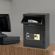 0.02m³ Steel Drop Slot Safe Cash Depository Safe Drop Box For Money And Mail