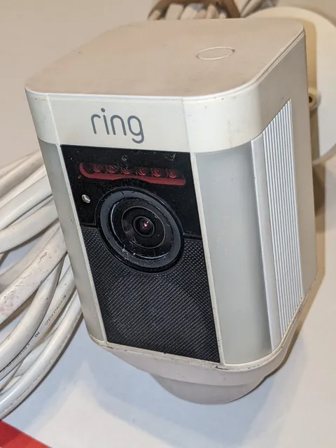 Ring Spotlight Cam Wired Outdoor Security Wi-Fi Camera- Tested/Working