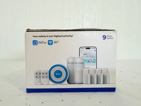 Hapippofa Door Alarm System WIFI Smart Home Security System 9 Piece Kit APP