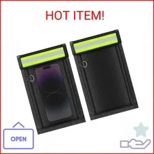 2 Pack Faraday Bags for Phones & Car Keys, Cell Phone Signal Blocking Pouch, Ant