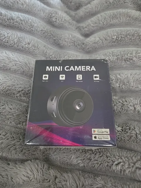 Mini Camera Wi-Fi Night Vision HD Discreet Magnetic Stand Black NEW IN BOX