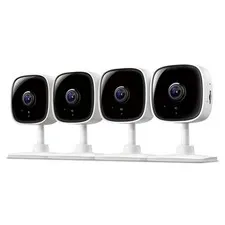 Tapo 1080P Indoor Security Camera, Baby Monitor, Dog 4-Pack, White