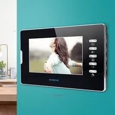 HOMSECUR 7''Indoor Unit Monitor For HDS Video Door Phone Doorbell Intercom Black
