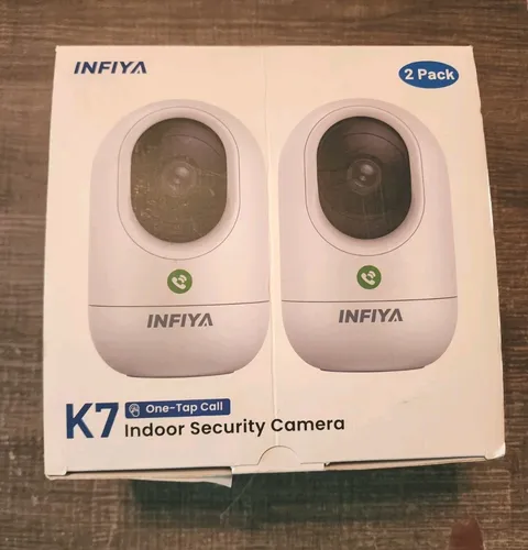 2PK 2K Indoor Camera-One-Touch Call Baby/Elderly Monitor Pet Camera 360° PTZ