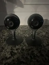 Lot of 2 Google Nest Cam Indoor Security Camera A0005 1st Gen Wired For PARTS