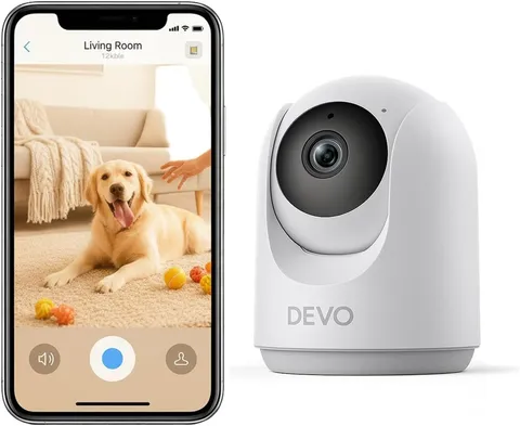 Indoor Security Camera, 2K 360 Pan-Tilt Pet Dog Baby Monitor Camera | Wifi Smart