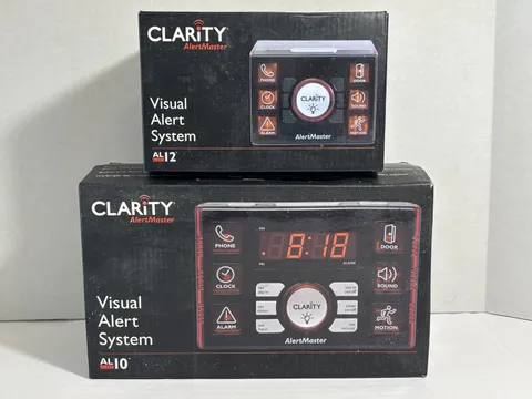 Clarity AlertMaster Visual Alert System AL10 & AL12 Bed Shaker & Doorbell Opened