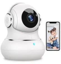Security Camera Indoor 2K, 360 Pan/Tilt Cameras for Home Security with Motion...