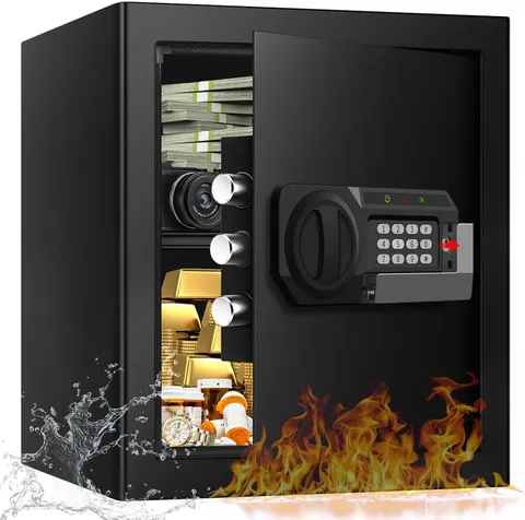 2.0 Cuft Security Safes Home Fire & Water Proof Steel Safe Box Home