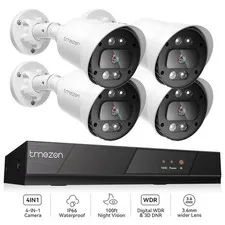 Home IP Camera System 4PCS 5MP Lite CCTV DVR HD IR Outdoor IP66 Waterproof